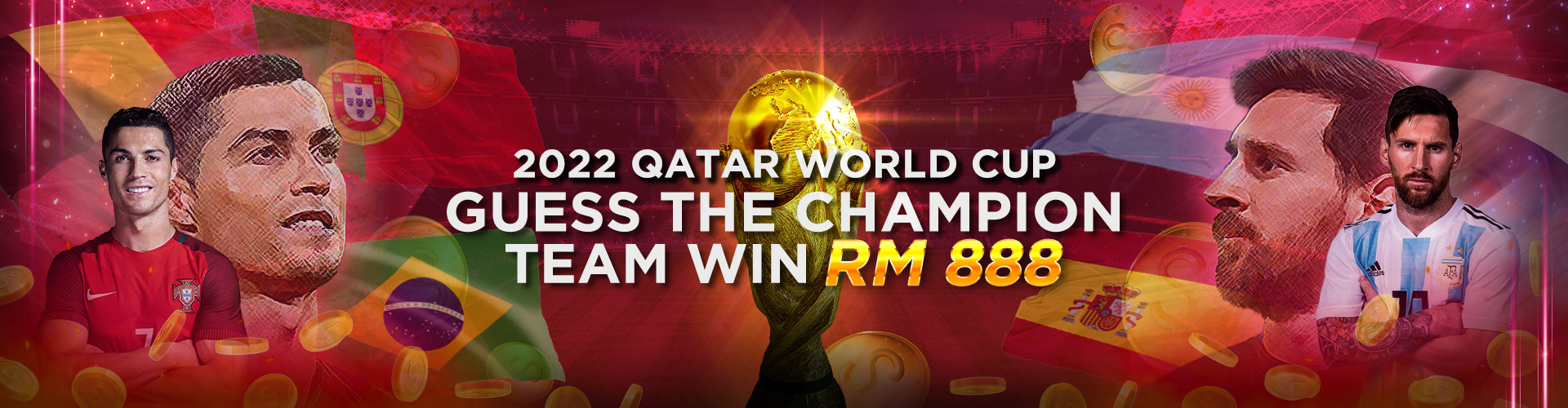 2022 Qatar World Cup Guess The Champion Team WIN RM888